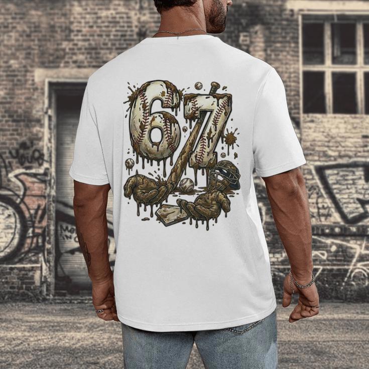 67 Baseball Six Seven Baseball 6 7 Kids Boys Girls Men's Back Print T-Shirt 67 Baseball Six Seven Baseball 6 7 Kids Boys Girls Men's Back Print T-Shirt