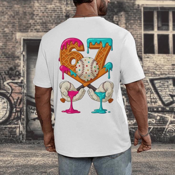 67 Ice Cream Drip Baseball Number 67 Player 67th Birthday Premium Tri-Blend Men's Back Print T-Shirt 67 Ice Cream Drip Baseball Number 67 Player 67th Birthday Premium Tri-Blend Men's Back Print T-Shirt