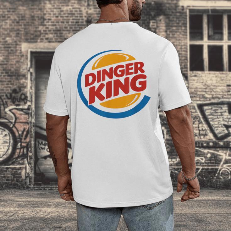 Baseball Dinger King Logo For Home Run Players And Fan Men's Back Print T-Shirt Baseball Dinger King Logo For Home Run Players And Fan Men's Back Print T-Shirt