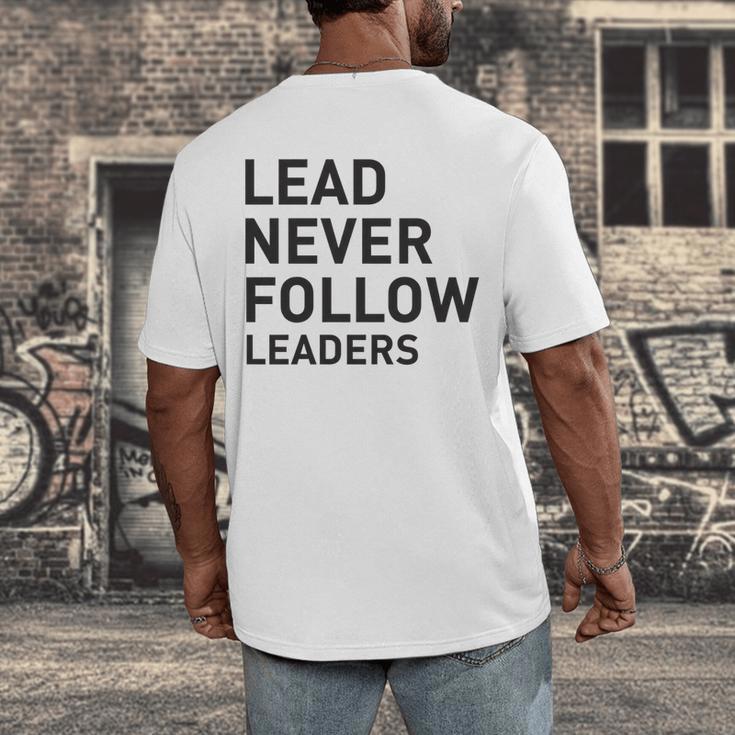 Baseball Lead Never Follow Leaders Team Captain Leadership Premium Tri-Blend Men's Back Print T-Shirt Baseball Lead Never Follow Leaders Team Captain Leadership Premium Tri-Blend Men's Back Print T-Shirt