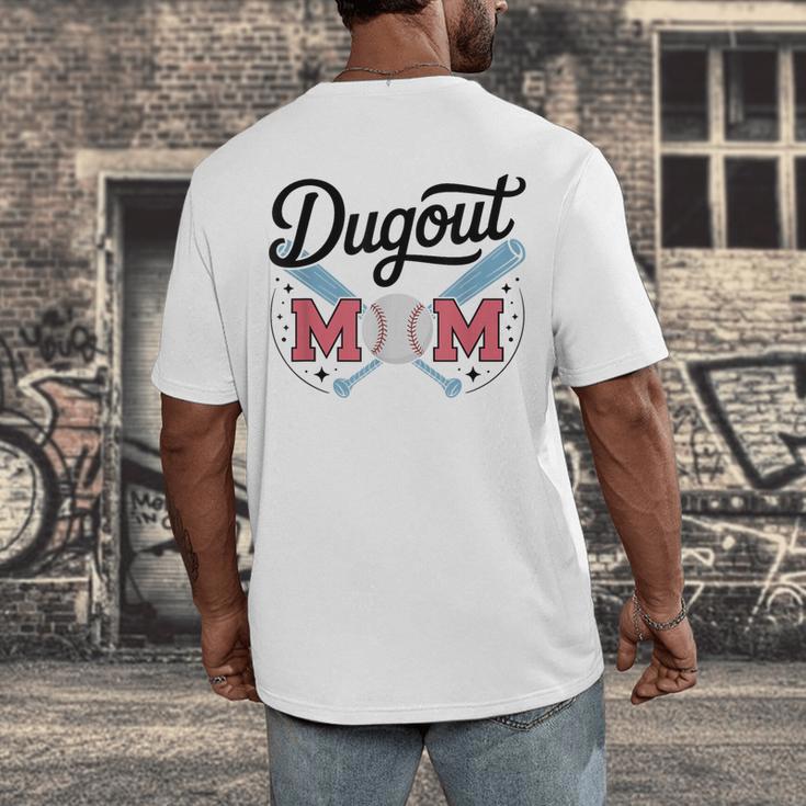 Baseball Mom – Proud Dugout Supporter Men's Back Print T-Shirt Baseball Mom – Proud Dugout Supporter Men's Back Print T-Shirt