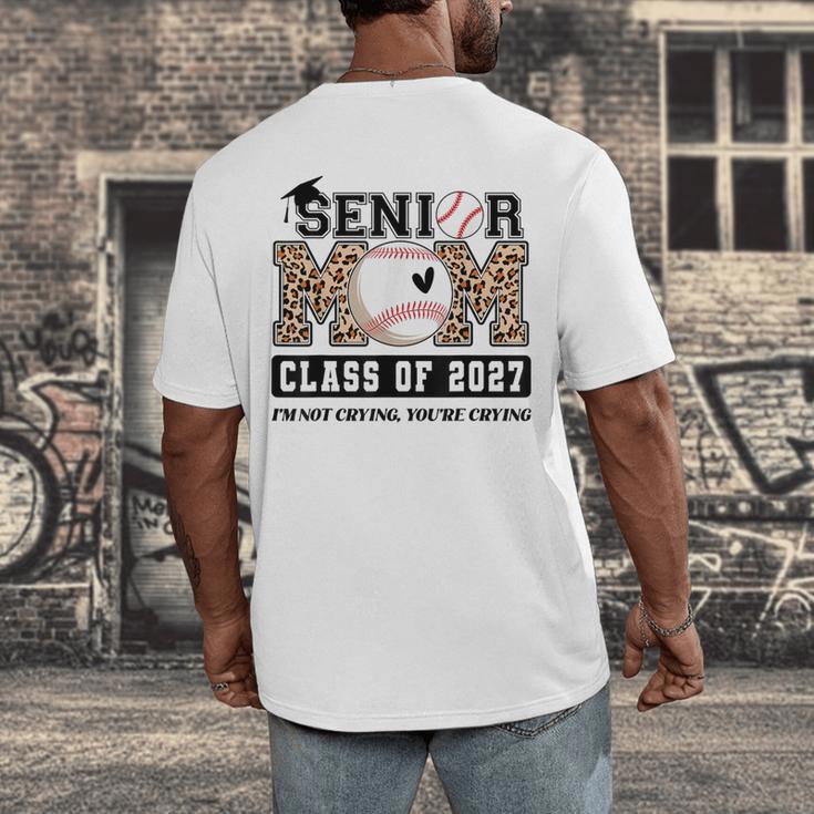 Baseball Senior Class Of 2027 Senior 2027 Graduation Women Men's Back Print T-Shirt Baseball Senior Class Of 2027 Senior 2027 Graduation Women Men's Back Print T-Shirt