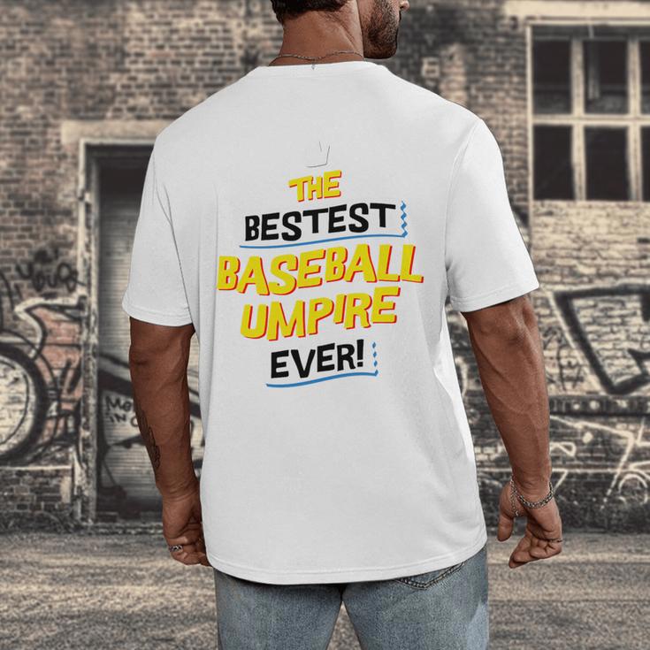 Best Baseball Umpire Job Occupation Premium Tri-Blend Men's Back Print T-Shirt