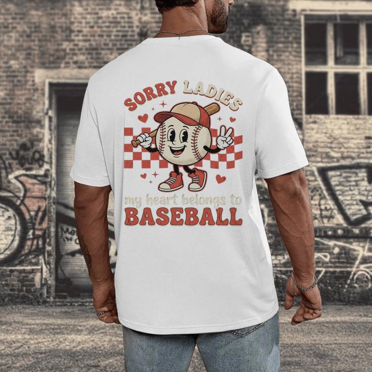 Boys & Women Men Baseball Valentine With Hearts Sporty Love Men's Back Print T-Shirt Boys & Women Men Baseball Valentine With Hearts Sporty Love Men's Back Print T-Shirt