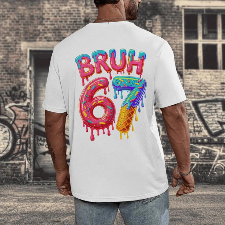 Bruh 67 Baseball Drip Number 67 Player 67th Birthday Men's Back Print T-Shirt Bruh 67 Baseball Drip Number 67 Player 67th Birthday Men's Back Print T-Shirt