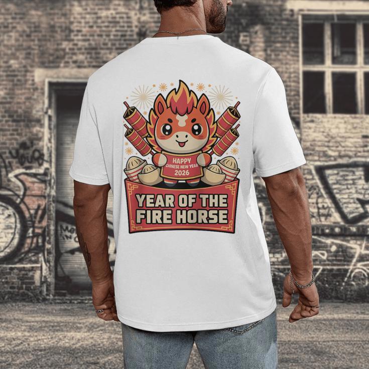 Chinese New Year 2026 Fire Horse Celebration Raglan Baseball Tee Men's Back Print T-Shirt Chinese New Year 2026 Fire Horse Celebration Raglan Baseball Tee Men's Back Print T-Shirt