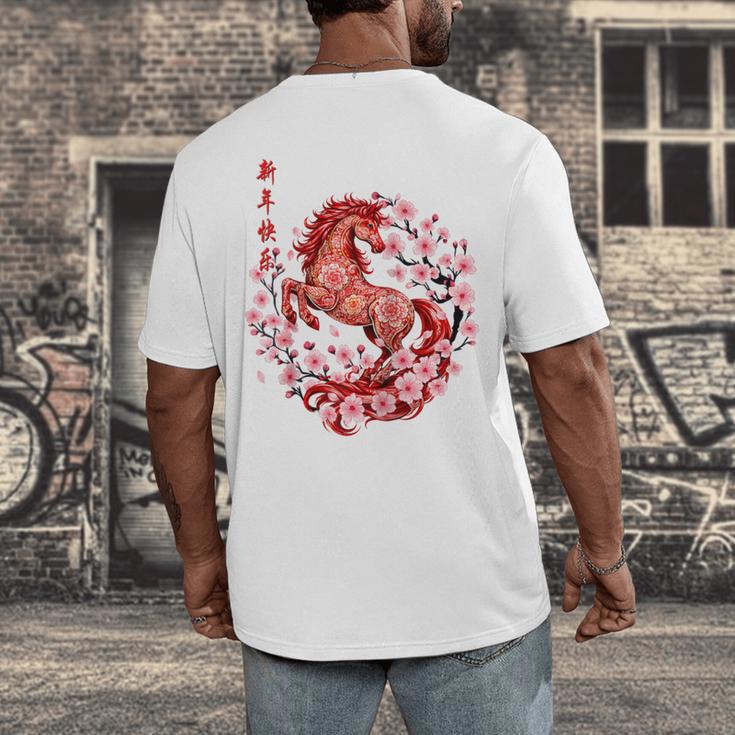 Chinese New Year 2026 Year Of The Horse Raglan Baseball Tee Men's Back Print T-Shirt