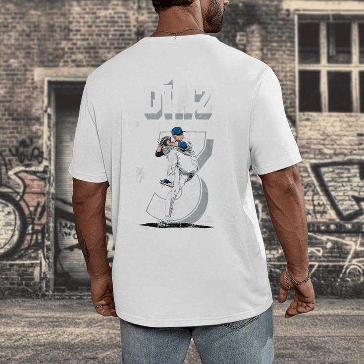 Edwin Diaz Los Angeles D Baseball Players MLBEDD201M Men's Back Print T-Shirt
