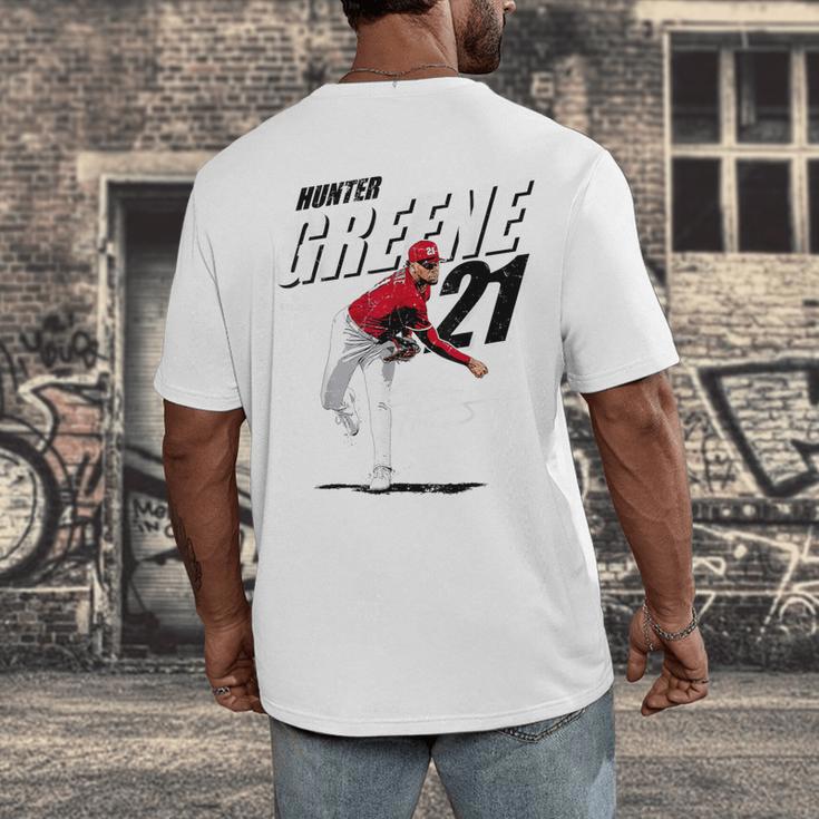 Hunter Greene Cincinnati MLB Baseball Players MLBHGR204M Men's Back Print T-Shirt Hunter Greene Cincinnati MLB Baseball Players MLBHGR204M Men's Back Print T-Shirt