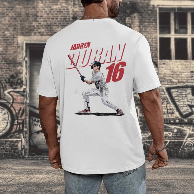Jarren Duran Boston MLB Baseball Players MLBJDU204M Men's Back Print T-Shirt Jarren Duran Boston MLB Baseball Players MLBJDU204M Men's Back Print T-Shirt