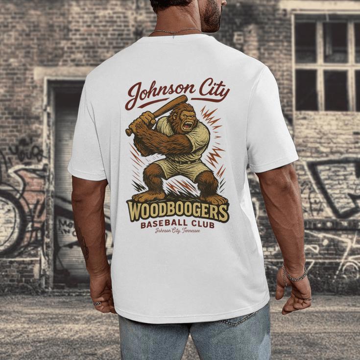 Johnson City Woodboogers Retro Baseball Club Men's Back Print T-Shirt Johnson City Woodboogers Retro Baseball Club Men's Back Print T-Shirt