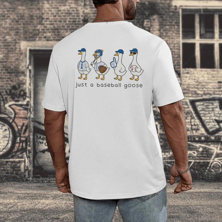 Just a Baseball GooseLife Is Better With Geese On Your Team Men's Back Print T-Shirt Just a Baseball GooseLife Is Better With Geese On Your Team Men's Back Print T-Shirt
