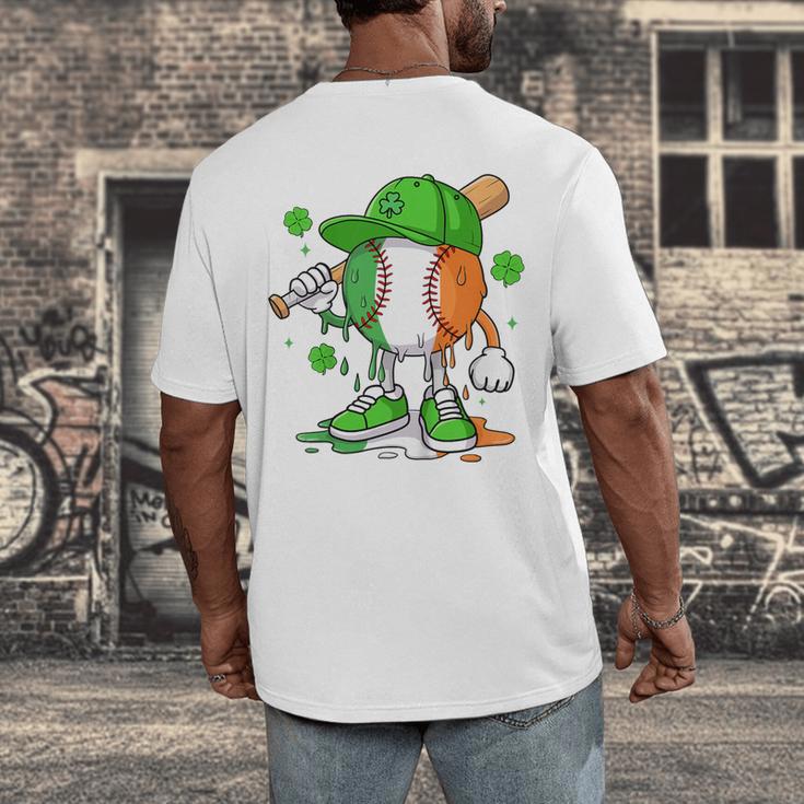 Kids Boys St Patricks Day Irish Flag Kids Baseball Ice Cream Drip Men's Back Print T-Shirt Kids Boys St Patricks Day Irish Flag Kids Baseball Ice Cream Drip Men's Back Print T-Shirt