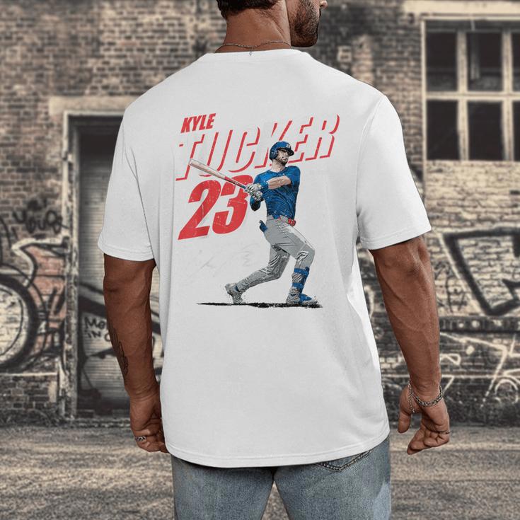 Kyle Tucker Los Angeles D Baseball Players MLBKYT204M Men's Back Print T-Shirt