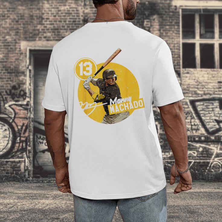 Manny Machado San Diego MLB Baseball Players MLBMAC4056 Men's Back Print T-Shirt Manny Machado San Diego MLB Baseball Players MLBMAC4056 Men's Back Print T-Shirt