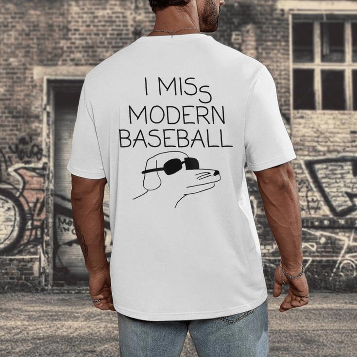 I Miss Modern Baseball Vintage Baseball Meme Tee Men's Back Print T-Shirt I Miss Modern Baseball Vintage Baseball Meme Tee Men's Back Print T-Shirt