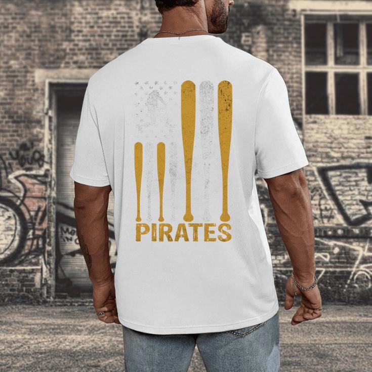 Pirates Baseball Fan Apparel For Sports Enthusiasts Men's Back Print T-Shirt Pirates Baseball Fan Apparel For Sports Enthusiasts Men's Back Print T-Shirt