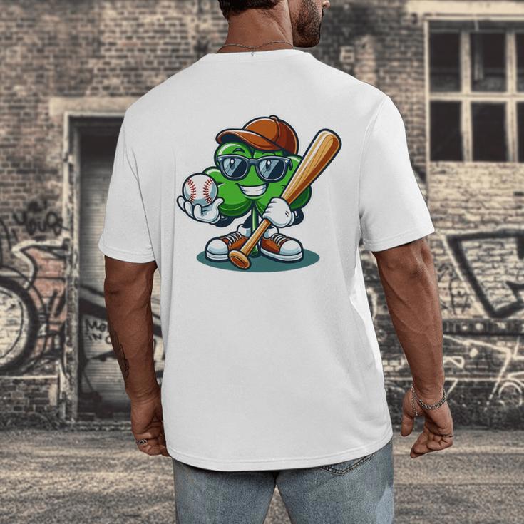 Shamrock Baseball St Patrick's Day Kids Boys Toddlers Premium Tri-Blend Men's Back Print T-Shirt Shamrock Baseball St Patrick's Day Kids Boys Toddlers Premium Tri-Blend Men's Back Print T-Shirt