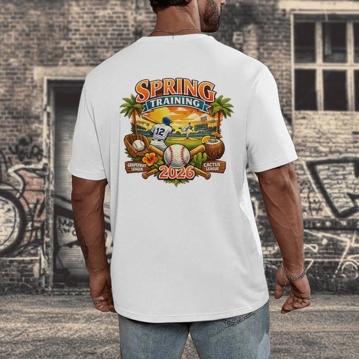 Spring Training 2026 Baseball Vintage Sunset Premium Tri-Blend Men's Back Print T-Shirt Spring Training 2026 Baseball Vintage Sunset Premium Tri-Blend Men's Back Print T-Shirt