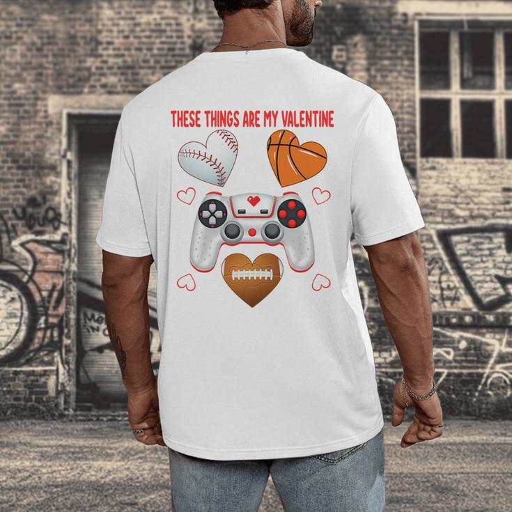 Valentines Day Boys Men Hearts Gaming Football Baseball Love Premium Tri-Blend Men's Back Print T-Shirt Valentines Day Boys Men Hearts Gaming Football Baseball Love Premium Tri-Blend Men's Back Print T-Shirt