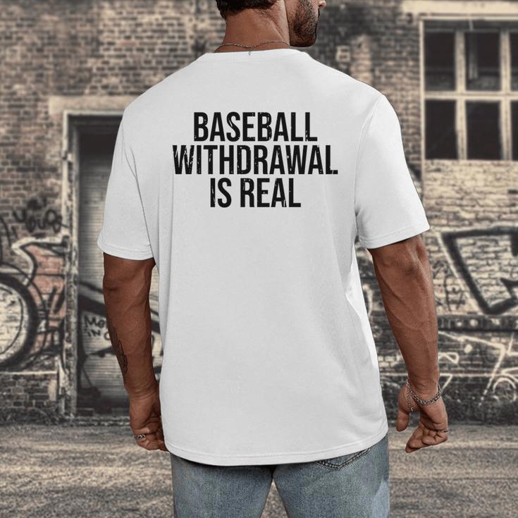 Vintage Baseball Withdrawal Is Real Premium Tri-Blend Men's Back Print T-Shirt Vintage Baseball Withdrawal Is Real Premium Tri-Blend Men's Back Print T-Shirt