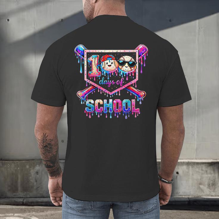 100 Days Of School Baseball Drip Boys For Men Kids Men's Back Print T-Shirt 100 Days Of School Baseball Drip Boys For Men Kids Men's Back Print T-Shirt