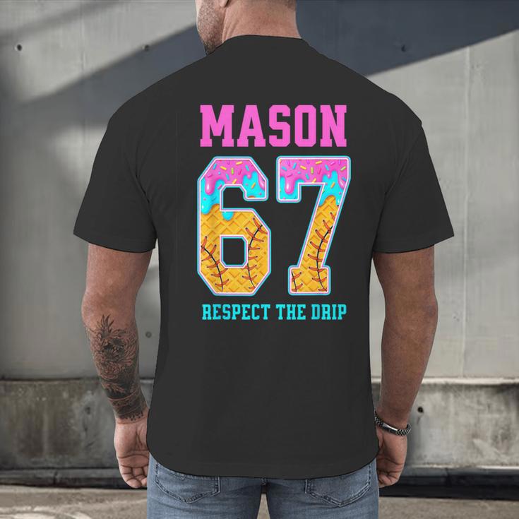 6 7 Mason Baseball Drip Men's Back Print T-Shirt 6 7 Mason Baseball Drip Men's Back Print T-Shirt