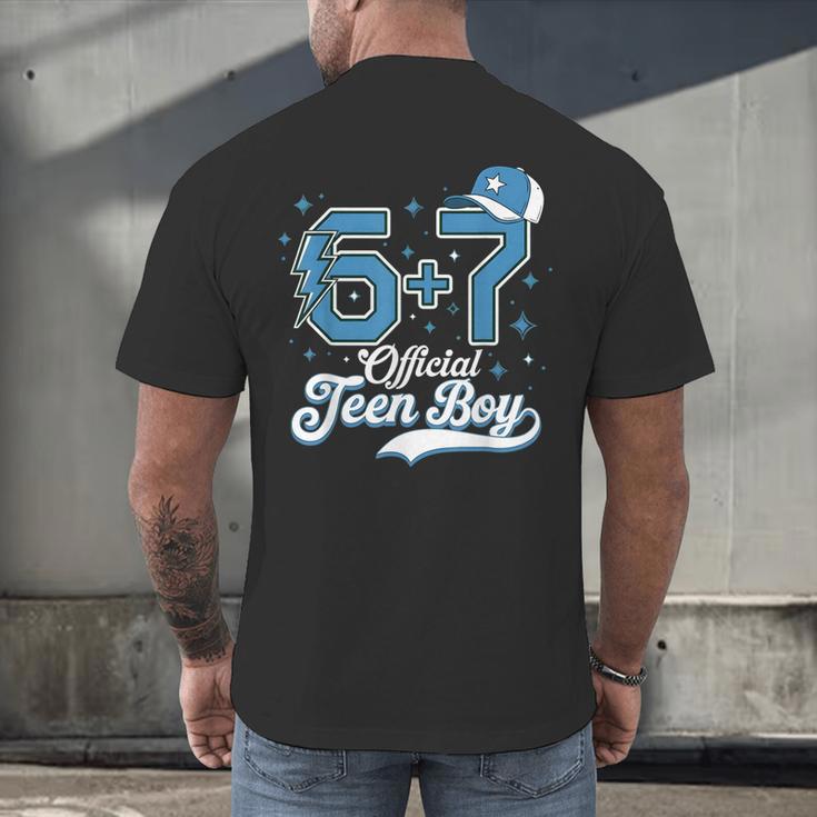 6 7 Meme Official Teenager 13th Birthday Baseball Boy Men's Back Print T-Shirt 6 7 Meme Official Teenager 13th Birthday Baseball Boy Men's Back Print T-Shirt