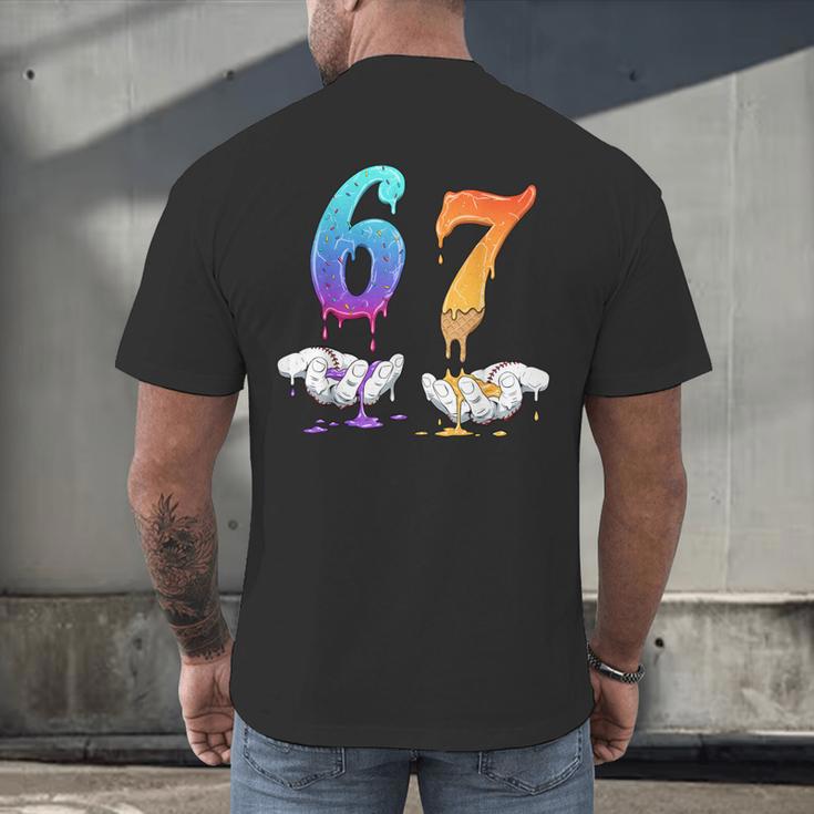 6 7 Six Seven Meme Hands Ice Cream Baseball Drip Boy Girl Men's Back Print T-Shirt 6 7 Six Seven Meme Hands Ice Cream Baseball Drip Boy Girl Men's Back Print T-Shirt