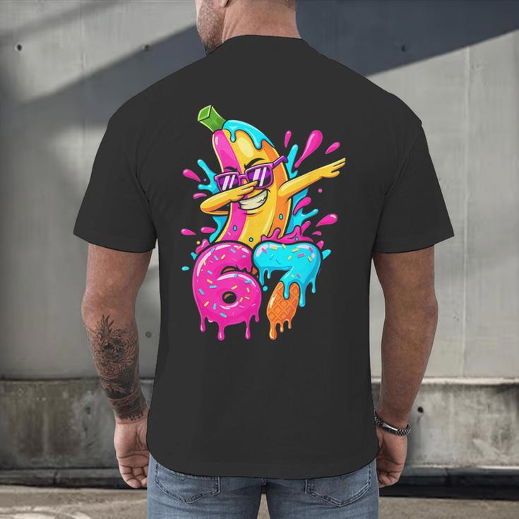 67 Baseball Dabbing Banana 6 7 Dripping Ice Cream Meme Men's Back Print T-Shirt 67 Baseball Dabbing Banana 6 7 Dripping Ice Cream Meme Men's Back Print T-Shirt