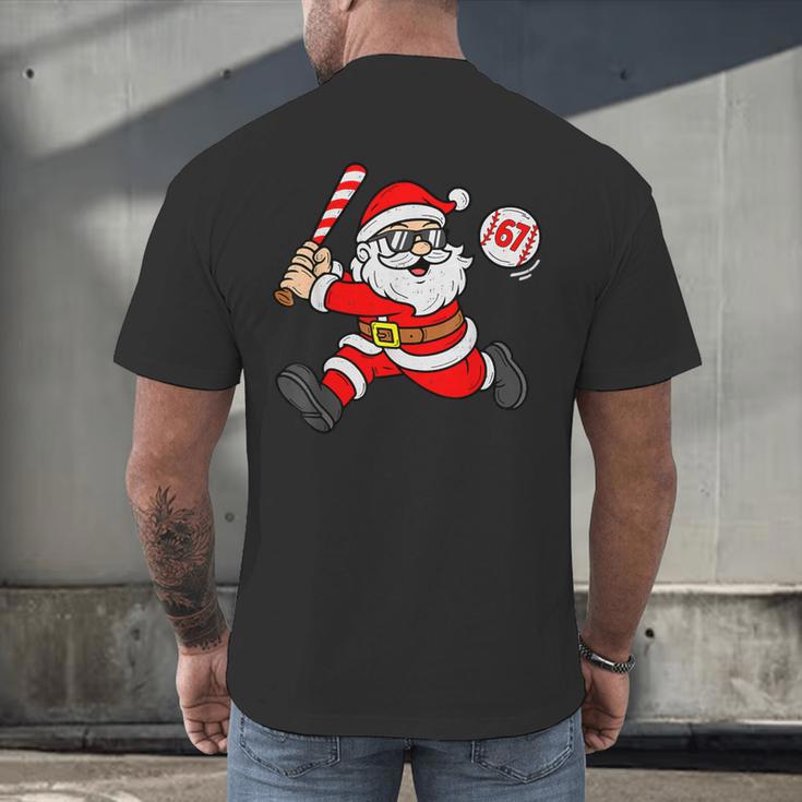 67 Baseball Santa Six Seven Meme Christmas Sport Men Boy Kid Men's Back Print T-Shirt 67 Baseball Santa Six Seven Meme Christmas Sport Men Boy Kid Men's Back Print T-Shirt