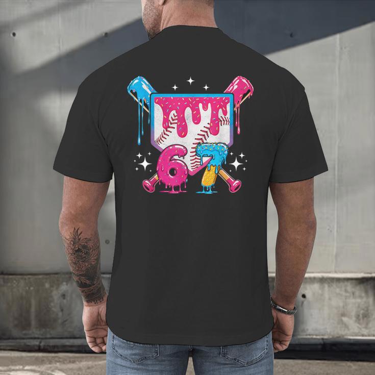 67 Six Seven Ice Cream Drip Baseball Boys Youth Men's Back Print T-Shirt 67 Six Seven Ice Cream Drip Baseball Boys Youth Men's Back Print T-Shirt