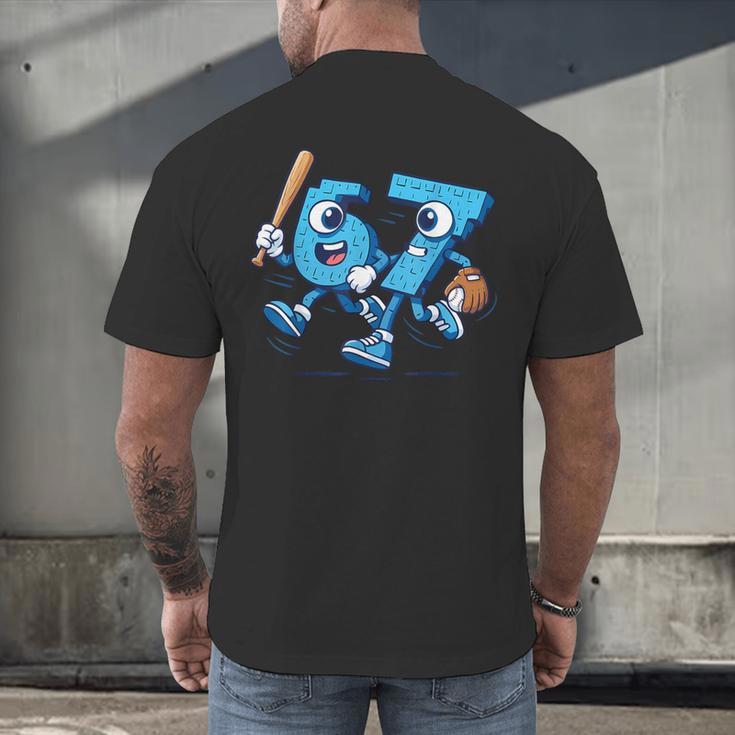67 Six Seven Italian Brainrot Kid Baseball 67 Meme Christmas Men's Back Print T-Shirt 67 Six Seven Italian Brainrot Kid Baseball 67 Meme Christmas Men's Back Print T-Shirt