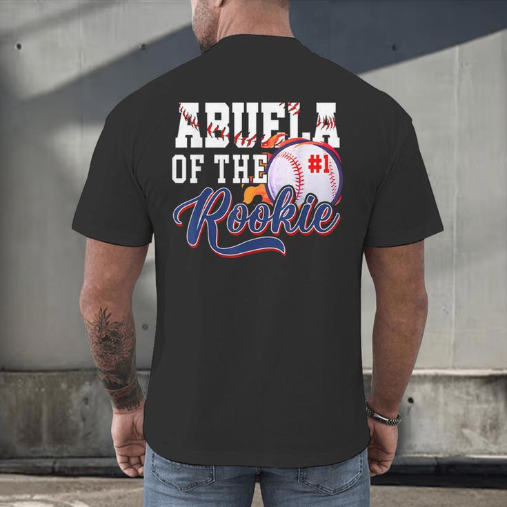 Abuela Rookie Of Year 1st Birthday Baseball Theme Matching Men's Back Print T-Shirt