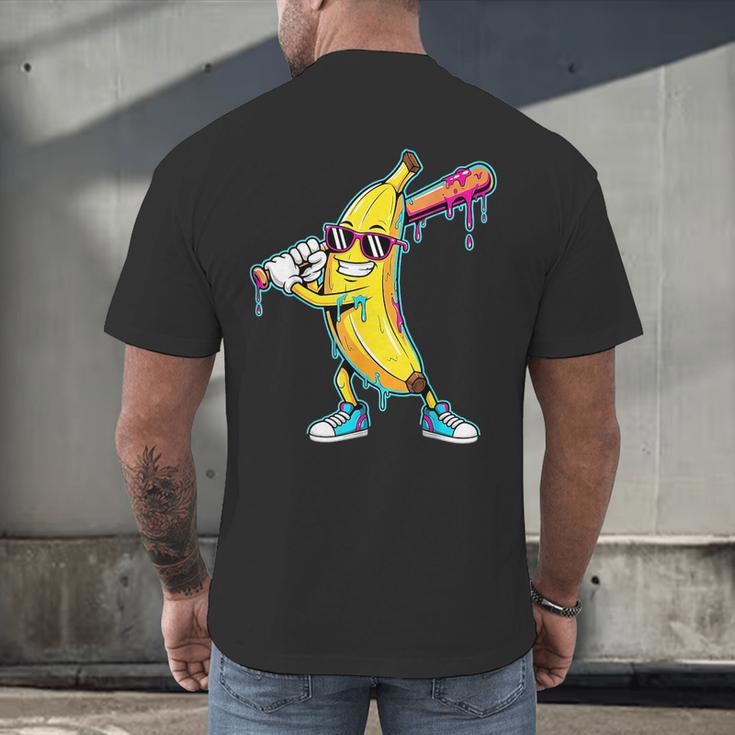Banana Baseball Drip Kids Youth Boys Girls Men's Back Print T-Shirt Banana Baseball Drip Kids Youth Boys Girls Men's Back Print T-Shirt