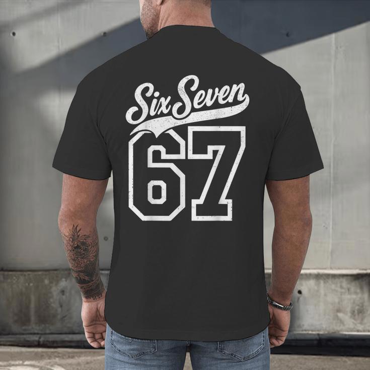 Baseball 6 7 Number 67 Six Seven Meme Boys Youth Kids Men's Back Print T-Shirt Baseball 6 7 Number 67 Six Seven Meme Boys Youth Kids Men's Back Print T-Shirt