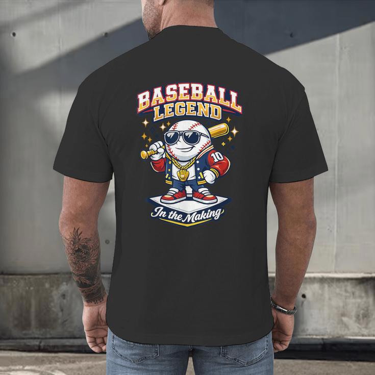 Baseball Cute Youth Ice Cream Valentine Day Sporty Fun Men's Back Print T-Shirt Baseball Cute Youth Ice Cream Valentine Day Sporty Fun Men's Back Print T-Shirt