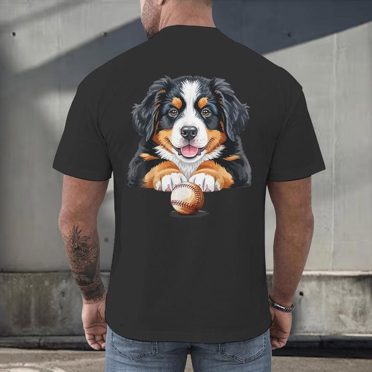 Baseball Dog Men & Women Men's Back Print T-Shirt