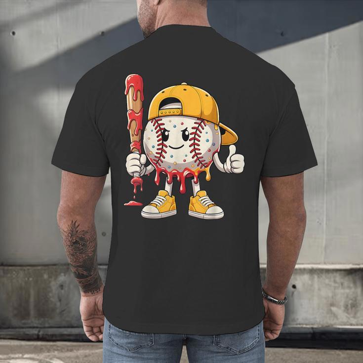 Baseball Drip Baseball Life Style 101 Apparel Youth Men's Back Print T-Shirt Baseball Drip Baseball Life Style 101 Apparel Youth Men's Back Print T-Shirt