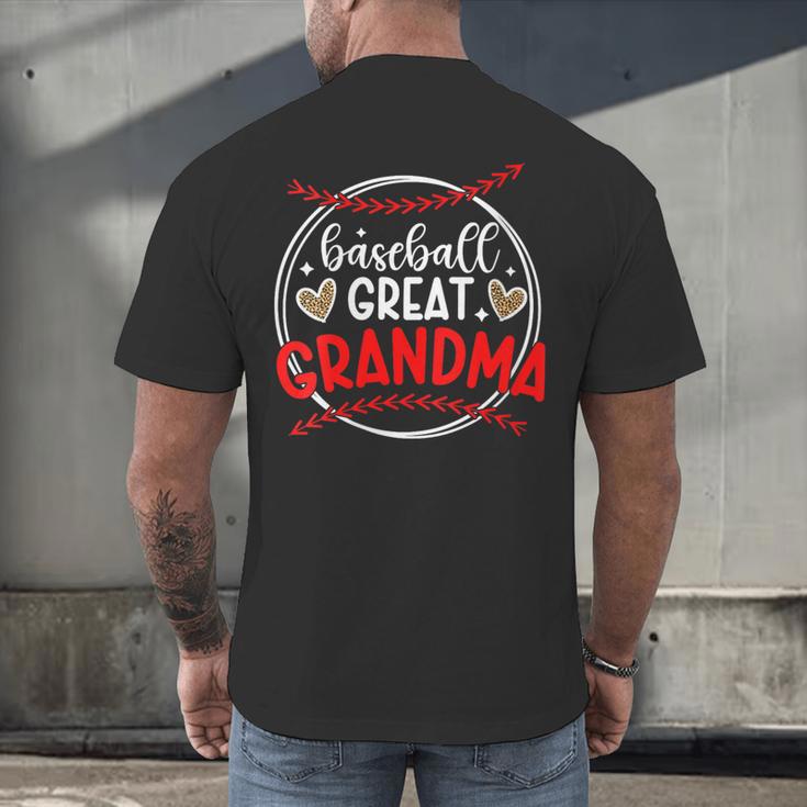 Baseball Great Grandma Of A Baseball Player Great Grandma Men's Back Print T-Shirt Baseball Great Grandma Of A Baseball Player Great Grandma Men's Back Print T-Shirt