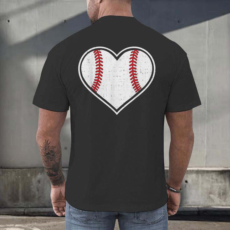 Baseball Heart Love Sport Valentines Day Men Women Boys Kids Men's Back Print T-Shirt Baseball Heart Love Sport Valentines Day Men Women Boys Kids Men's Back Print T-Shirt