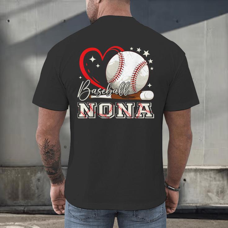 Baseball Nona Family Matching Cute Baseball Lover Men's Back Print T-Shirt Baseball Nona Family Matching Cute Baseball Lover Men's Back Print T-Shirt