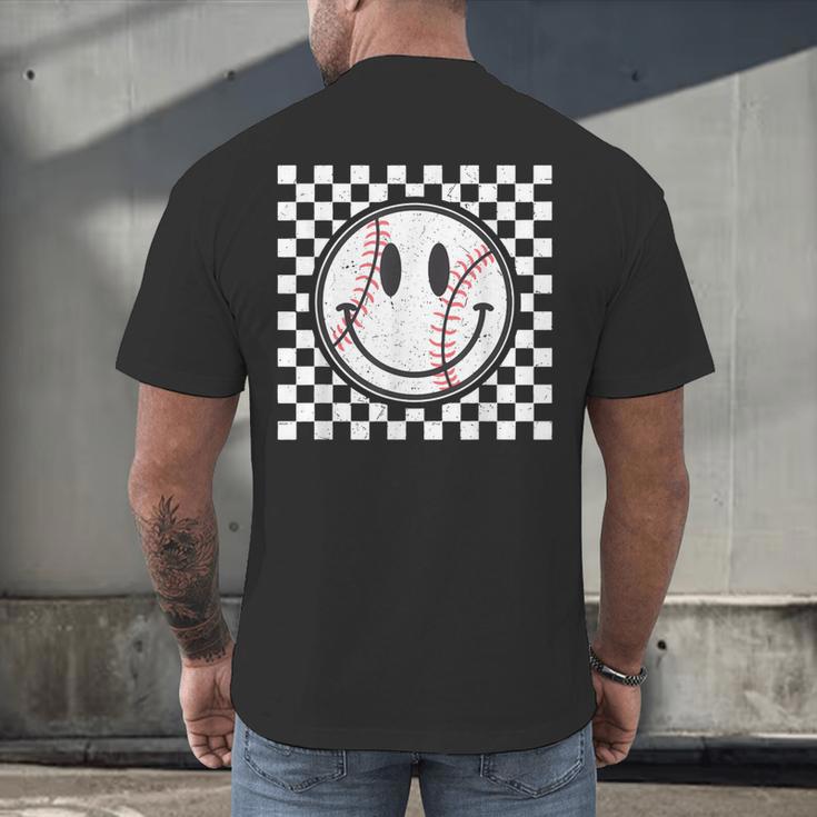 Baseball Season Happy Game Day Trendy Sports Vintage Men's Back Print T-Shirt
