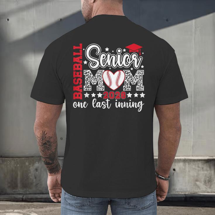 Baseball Senior Mom 2026 Last Inning Baseball Senior Mama Men's Back Print T-Shirt Baseball Senior Mom 2026 Last Inning Baseball Senior Mama Men's Back Print T-Shirt