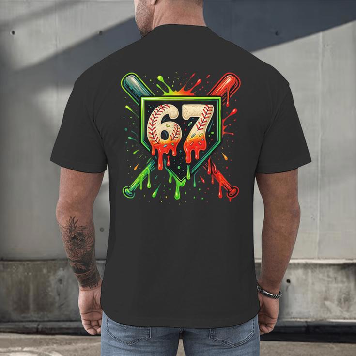 Baseball Six Seven 67 Meme Ice Cream Drip Xmas Men Women Men's Back Print T-Shirt Baseball Six Seven 67 Meme Ice Cream Drip Xmas Men Women Men's Back Print T-Shirt