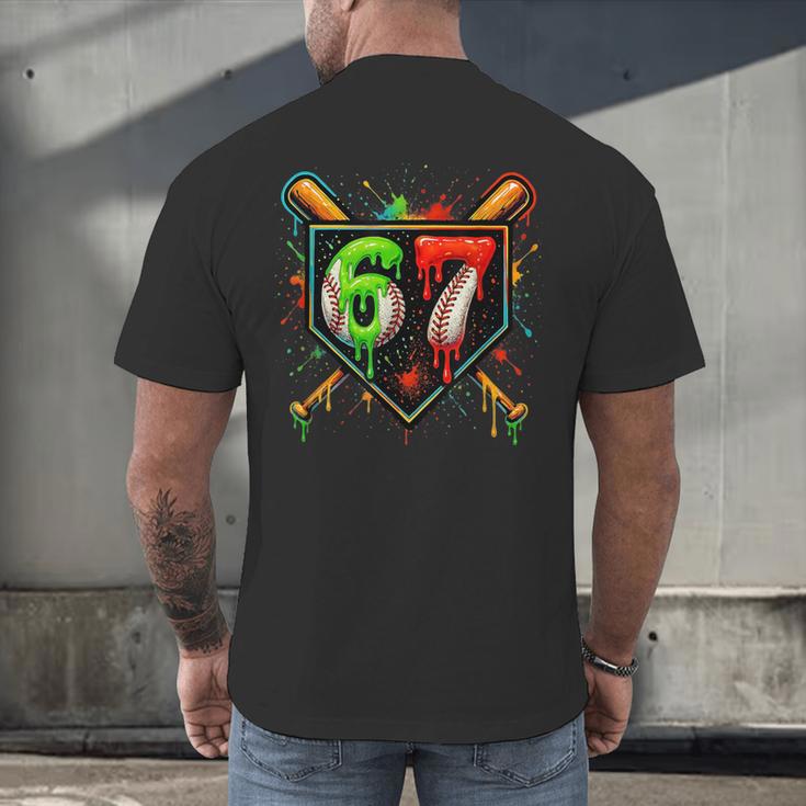 Baseball Six Seven 67 Meme Ice Cream Drip Xmas Women Men Men's Back Print T-Shirt Baseball Six Seven 67 Meme Ice Cream Drip Xmas Women Men Men's Back Print T-Shirt