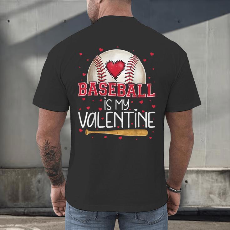 Baseball Is My Valentine Valentines Day Men Boys Kids Teen Men's Back Print T-Shirt Baseball Is My Valentine Valentines Day Men Boys Kids Teen Men's Back Print T-Shirt