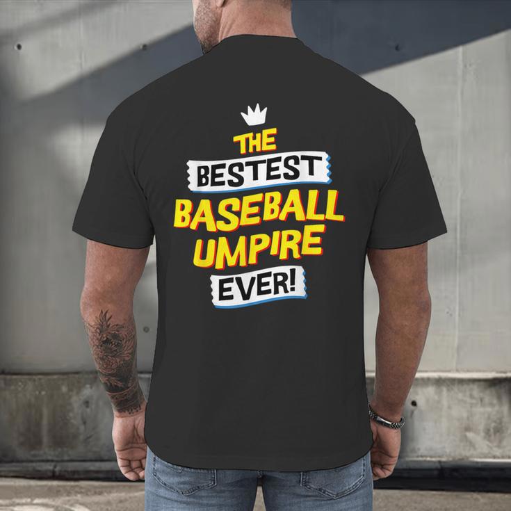 Best Baseball Umpire Job Occupation Men's Back Print T-Shirt Best Baseball Umpire Job Occupation Men's Back Print T-Shirt