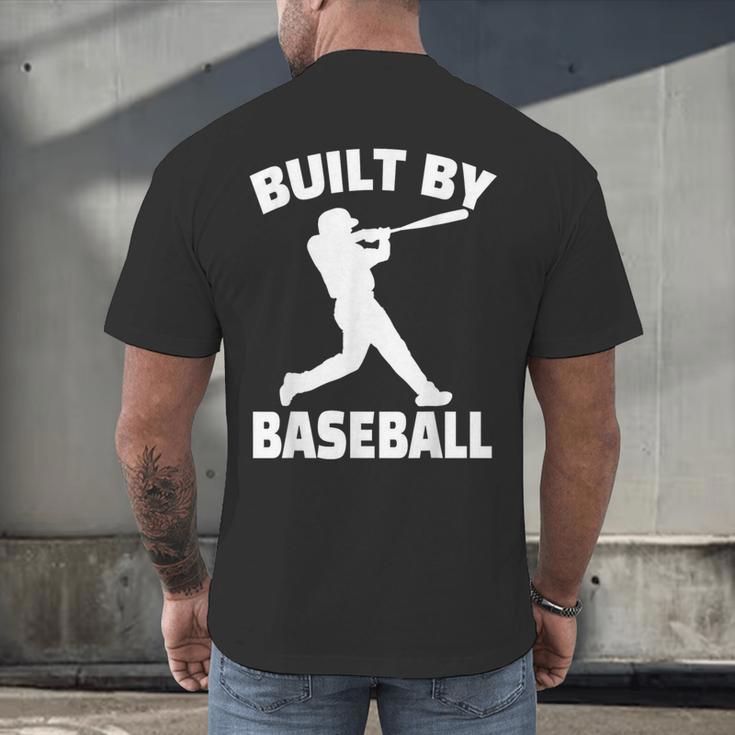 Built By Baseball Baseball For Men Women Boys Players Men's Back Print T-Shirt Built By Baseball Baseball For Men Women Boys Players Men's Back Print T-Shirt
