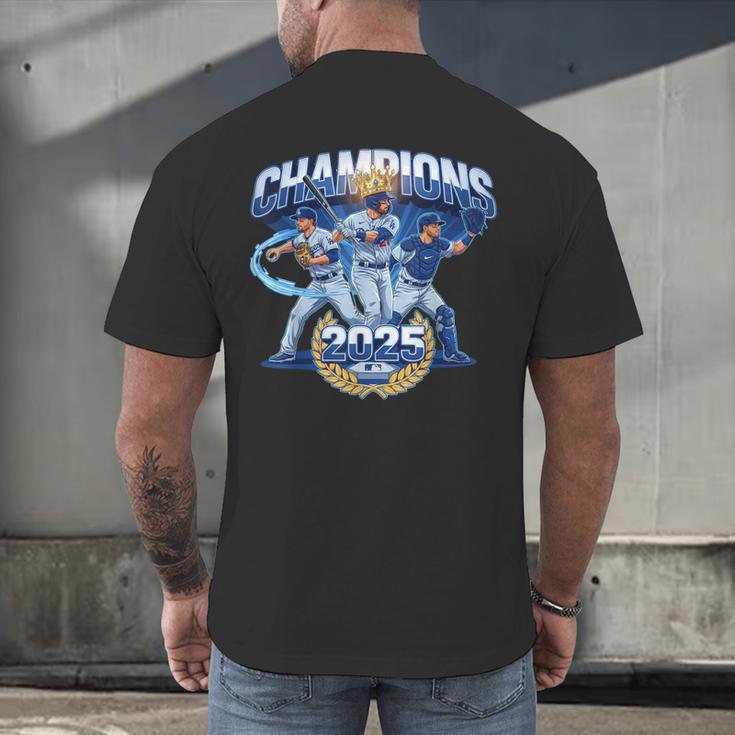 Champions 2025 Baseball Retro Athletic Celebration Theme Men's Back Print T-Shirt
